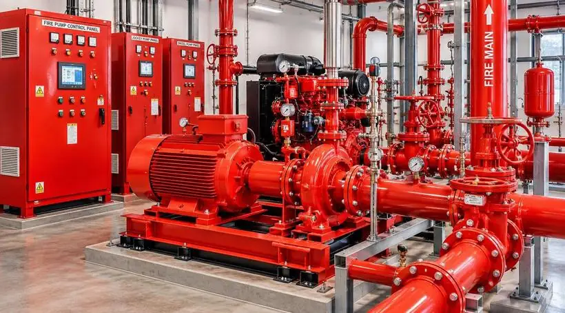 Fire-water pump set