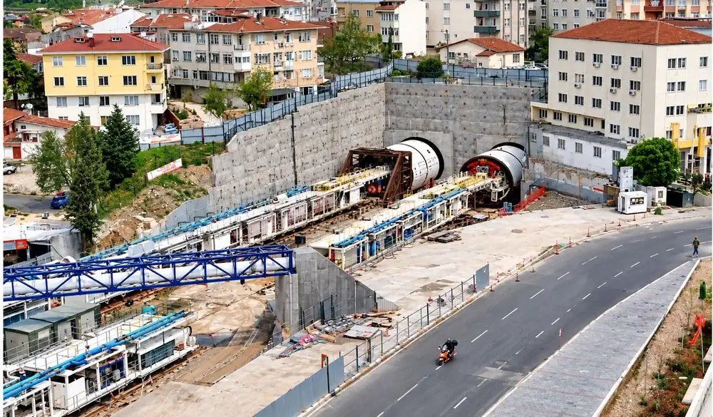 Marmaray launch shaft in Istanbul